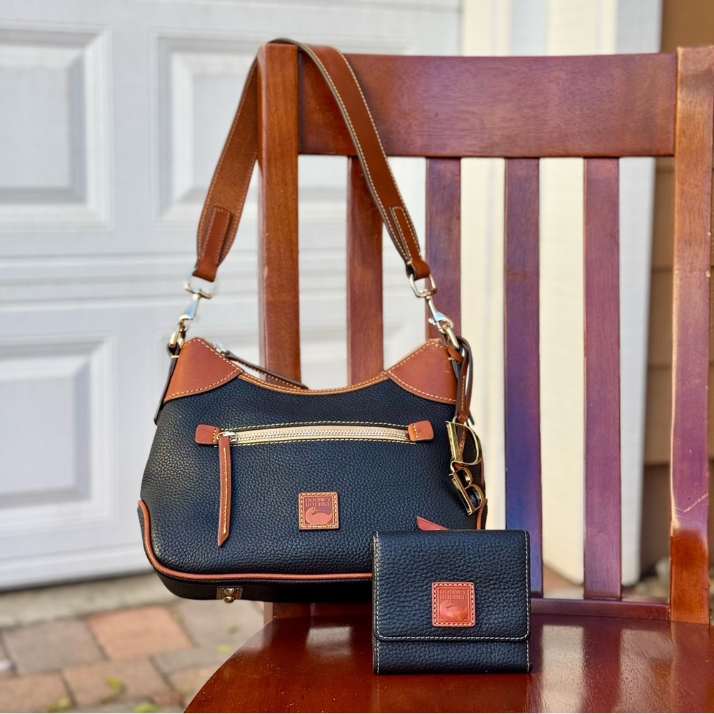 Dooney & Bourke Hobo Bag and Wallet Bundle